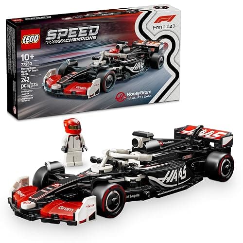 LEGO Speed Champions MoneyGram Haas F1 Team VF-24 Race Car Toy - Building Set for Kids, Boys & Girls, Ages 10+ - Toy Car for F1 Fans - Gift Idea for Birthday - 77250 - Image 1