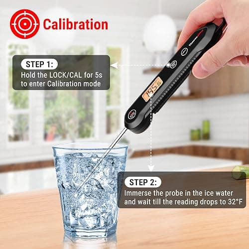 ThermoPro Digital Instant Read Meat Thermometer for Grilling Waterproof Kitchen Food Thermometer with Calibration & Backlight Smoker Oil Fry Candy Thermometer for Commercial Bakeware thumbnail 7