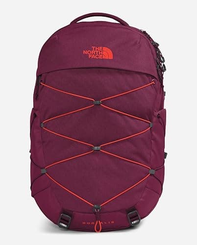 The North Face Women's Borealis Commuter Laptop Backpack, Boysenberry Light Heather/Fiery Red, One Size - Image 1