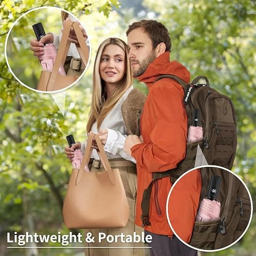 Seniny Windproof Travel Umbrella, Automatic Umbrellas for Rain, Portable & Compact Umbrellas for Backpack, Strong UV for Protection, Folding Small Sun Umbrella for Car, Walking thumbnail 3