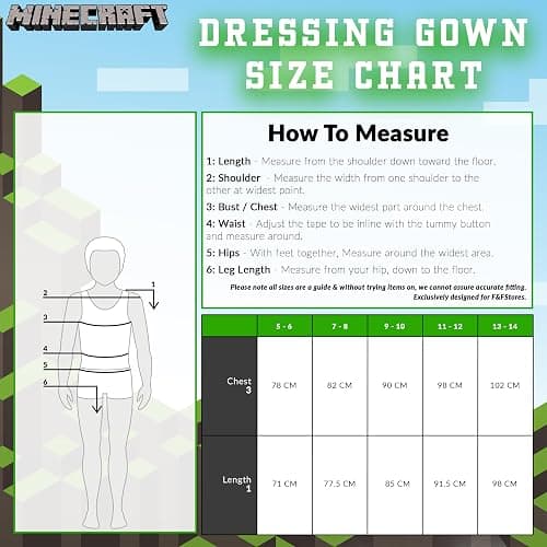 Minecraft Bath Robe for Boys, Teens Hooded Fleece Robe Cozy Loungewear Soft Nightwear Creeper Gamer Gifts for Kids thumbnail 6