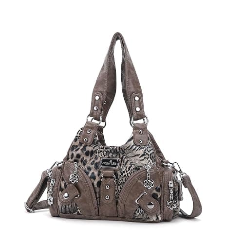 Angel Kiss Purses for Women Small Hobo Shoulder Bags Vagen Leather Multi-Pocket Tote Bag with Zipper thumbnail 8