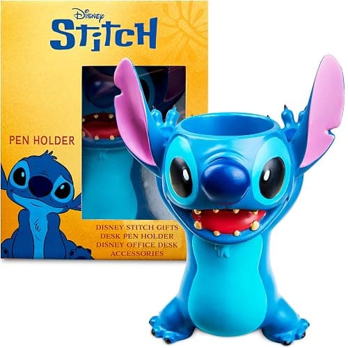 Disney Stitch 3D Pen Holder for Desk, Cute Pencil Holder Desk Organizer for Office, Home Storage Box, Secret Santa Gifts - Image 1