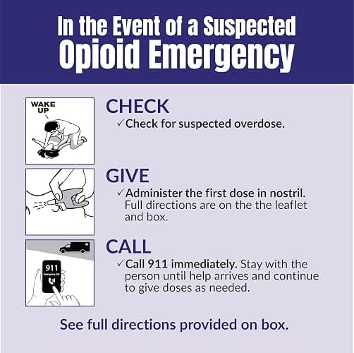 Padagis Naloxone HCI Nasal Spray, 4 mg – Emergency Treatment for Opioid Overdose - Rapid-Response Opioid Overdose Reversal, 2 Dose Single Use Nasal Spray thumbnail 6