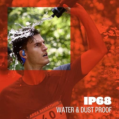 JBL Endurance Pace Auriculares Deportivos, Bluetooth, 10 h de autonomía, Banda para el Cuello de Titanio con Memoria, protección IP68 contra Agua y Polvo, tecnología JBL OpenSound, Negro/Gris thumbnail 3