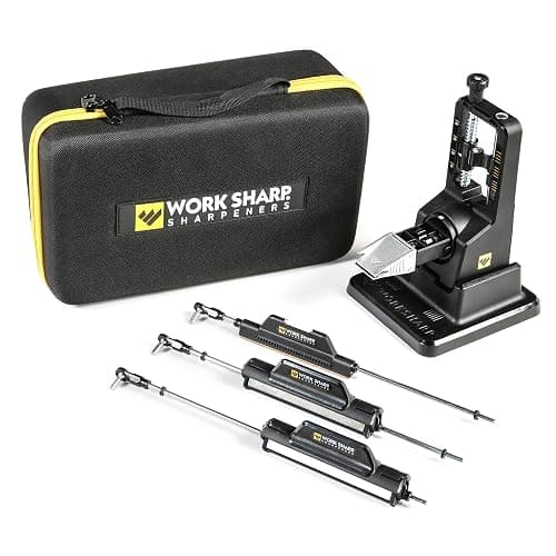 Work Sharp Precision Adjust Elite Knife Sharpener - Fixed Angle Sharpening System for Kitchen & Pocket Knives - Professional Guided Knife Sharpening Tool - Image 1