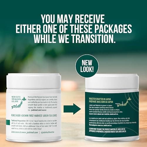 Jade Leaf Matcha Organic Ceremonial Grade Premium First Harvest Teahouse Edition - Traditional Pure Authentic Japanese Origin Green Tea Powder from Uji and Kagoshima (30g Tub) thumbnail 6