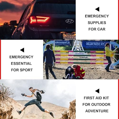 Travel-First Aid-Kit Car-Home 300PCS Survival-Kit Outdoor-Adventure - Small Portable Red Emergency Essential Sets Office Hiking Camping Business Public Must Have First Aid Gear Equipment 1st Aid thumbnail 6