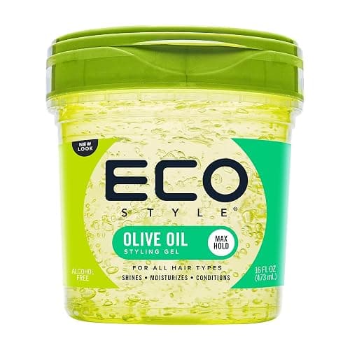 Eco Style ECOCO Style Gel Olive Oil-100% Pure Olive Oil-Adds Shine And Tames Split Ends-Weightless Style-Nourishes And Repairs-Adds Moisture To The Scalp-Superior Hold-Healthy Shine-16 Oz - Image 1