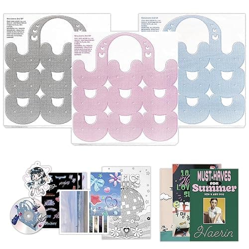 Get Up 2nd EP Album Bunny Beach Bag ver. / Random Photobook A+B+C Lyric Book + Photocards + Stickers Postcards + Bookmark + 1 Extra PVC Photocard K-POP Sealed Album - Image 1