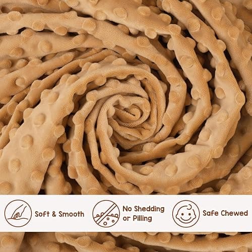 MOVEPAI Baby Security Blanket, Soft Baby Lovey Toy Blanket for Girls, Snuggle Toy Lovie Newborn Blankie, for Girl Highland Cow 16 Inch thumbnail 5
