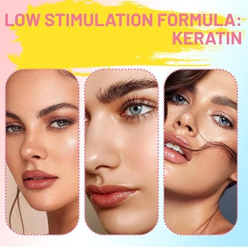 Wimpernlifting Set,Leicht Zu Bedienen Kit für Natürliche & Dickere Wimpern,Lash Extension Set Einfach zu Hause anzuwenden,Für Ausdrucksvollen Schwung Ohne Wimpernzange,Schonend & Einfach thumbnail 7