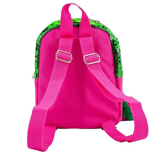 AI ACCESSORY INNOVATIONS Wicked 9” Micro Mini Backpack Purse Featuring Glinda & Elphaba 3D Character Patches, Shiney Sequins, & Pompom Dangle thumbnail 6