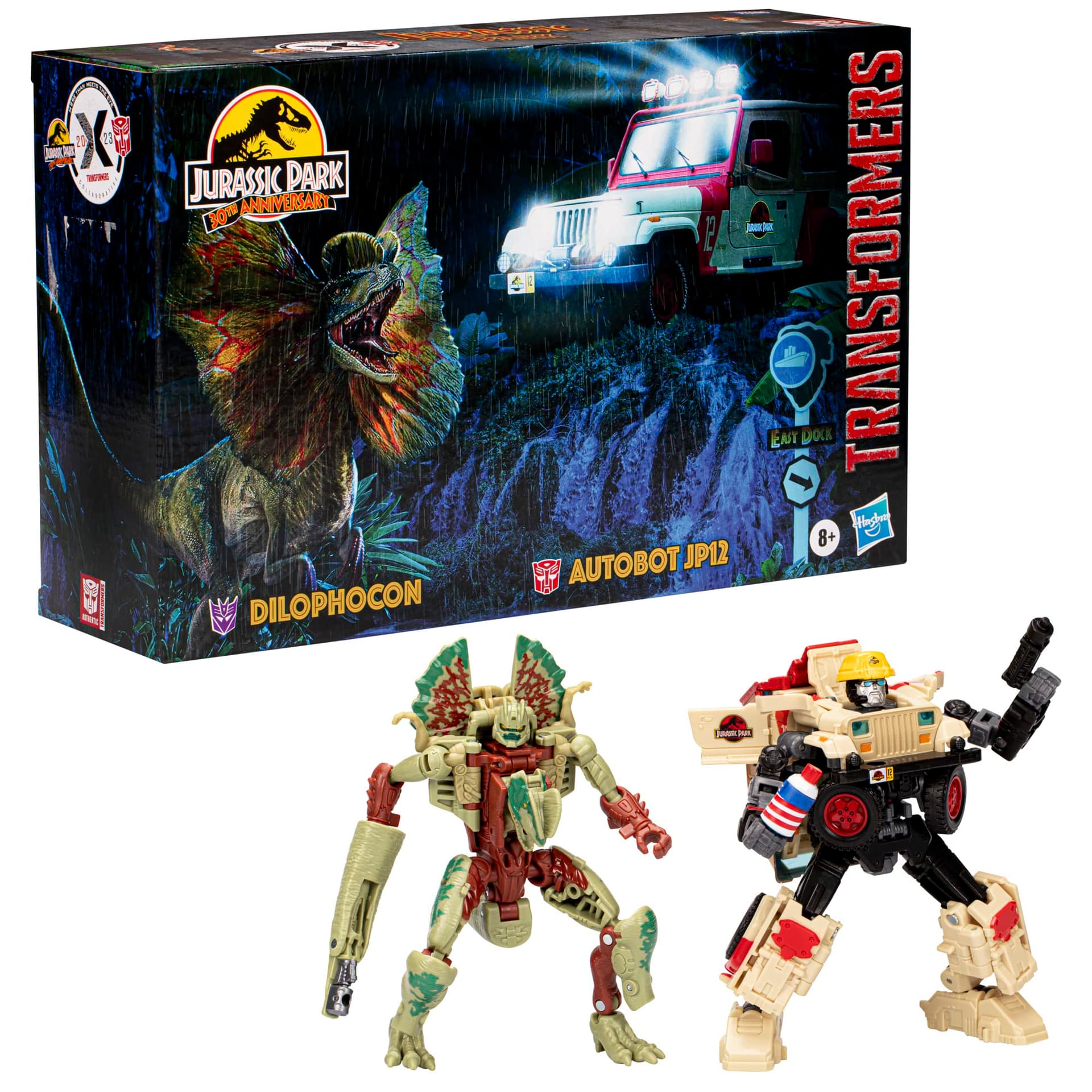 Transformers Collaborative Jurassic Park x Toys Dilophocon & Autobot JP12, Cifras de acción para niños y niñas de 8 años en adelante (Exclusivo de Amazon) thumbnail 16