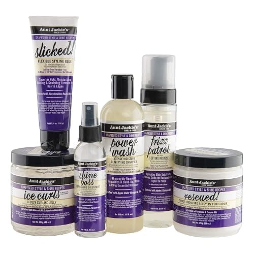 Aunt Jackie's Grapeseed Style and Shine Recipes Power Wash Intense Moisture Clarifying Hair Shampoo, 12oz. thumbnail 9