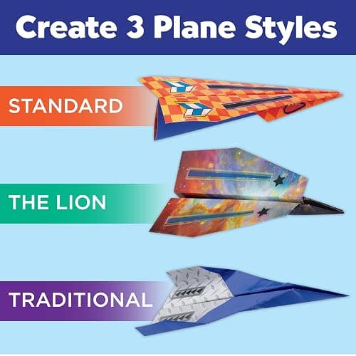 Creativity for Kids Paper Airplane Squadron - Create 20 Paper Airplanes, Crafts for Boys and Girls, Holiday Stocking Stuffers and Gift for Boys, Kids Activities (Ages 6+) thumbnail 3