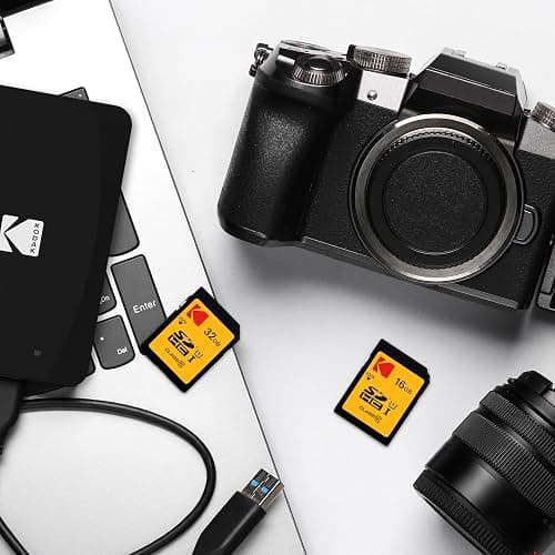 KODAK SDHC Card 32GB UHS-I U1 V10 Premium, up to 85MB/s Read Speed, for Full HD Video and High-Resolution Pictures, Compatible with SDHC Standard - EKMSD32GHC10K thumbnail 2