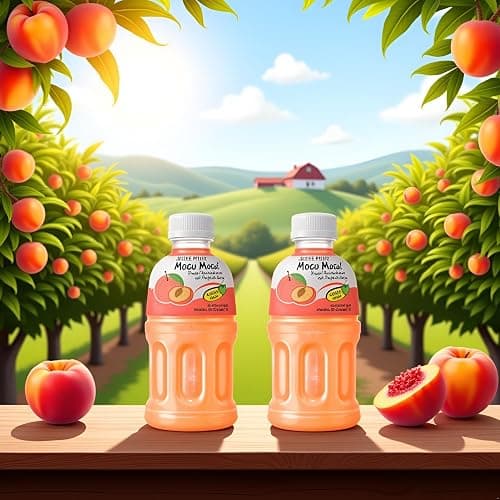 VALUBNDL: MOGU MOGU DRINK - Juice Snacks for Kids and Adults - Custom VALUBNDL Branded (12 PACK, PEACH) thumbnail 5