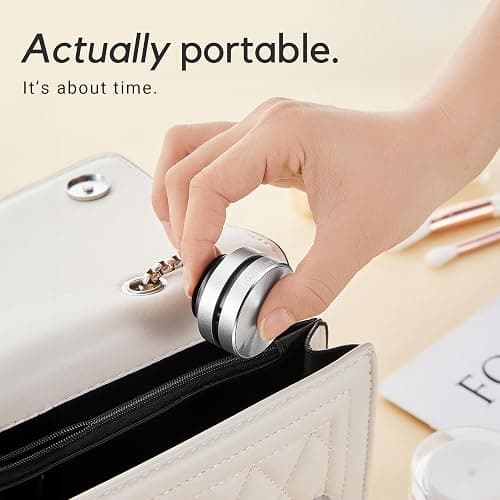 Anything Speaker - Portable Mini Bluetooth - Turn Anything Into A Speaker! Wireless Bone Conduction Induction Vibration Humbird + Gift Box - Nano Travel Sized, 360° Sound (Silver) thumbnail 4