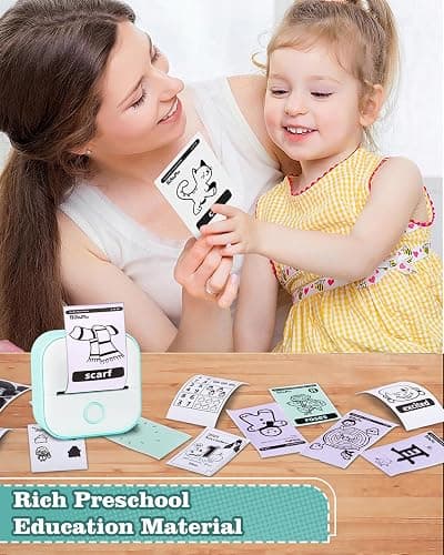 Memoking Sticker Printer - T02 Mini Printer Print Pods Portable Thermal Inkless Sticker Maker Machine Bluetooth Pocket Impresora Portátil Instant Print for Notes, Anatomical Diagrams, Journal,DIY,Gift thumbnail 5