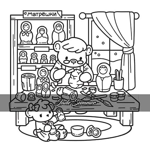 Europe Cosy - Jade Summer - Coloriages fun et mignons pour adultes pour se détendre - Cosy colo thumbnail 5