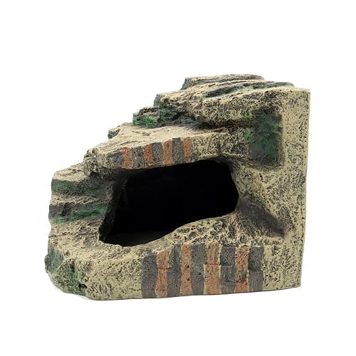 JIHAQUA Large Resin Reptile Tank Accessories Hideouts Cave Habitat Decor for Leopard Gecko Lizards Turtle thumbnail 4