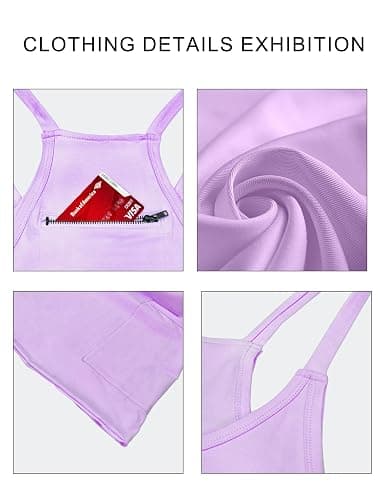 VIUTIL Womens Athletic Dress Built in Shorts Hot Shot Mini Dress Spaghetti Straps Tennis Workout 2026 Summer Romper Dress thumbnail 3
