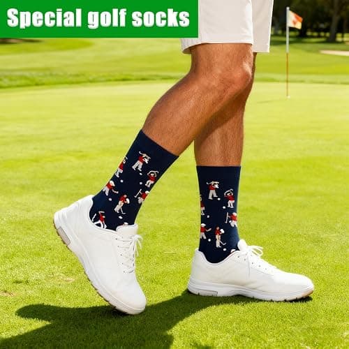Abdkw Golf Socks - Funny Annoyed Golfer Novelty Socks - Funny Golf Fathers Day Gift for Dad Husband Stepdad thumbnail 2