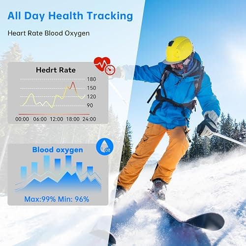 OUKITEL Smart Watch for Men Women, 1.91" HD Smart Watch(Answer/Make Call), Fitness Watch with 140+ Sports Modes, IP68 Waterproof, Heart Rate/Sleep/Spo2 Monitor/Pedometer, Smartwatch for Android iOS thumbnail 9