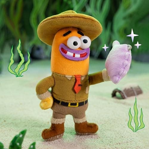 POP MART Spongbob Residents of Bikini Bottom-Whimsical Plush Part2, Blind Box Keychain – Plush Pendant, Bag Charm, Collectible Holiday Birthday Gift, Single Box thumbnail 5