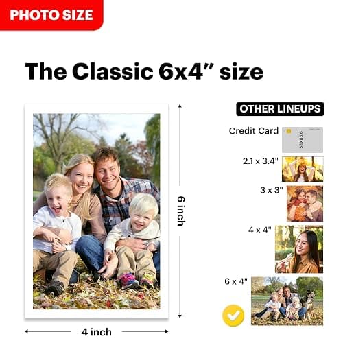 KODAK Dock Plus 4PASS Instant Photo Printer, 4x6 inches, 50 Sheets Bundle thumbnail 5