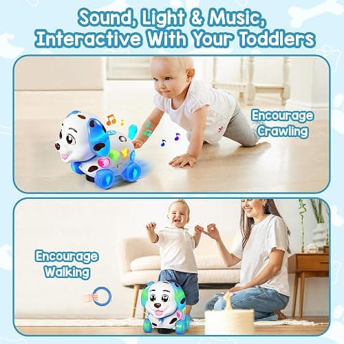 Musical Toy for 1 Year Old Boy Girl, Baby Toys 6-12-18 Months, Puppy Toddler Learning for 1 Year Old Boy Gifts, Bilingual Educational with Music Light, 1st Birthday Gift for Girl, Toddlers thumbnail 3