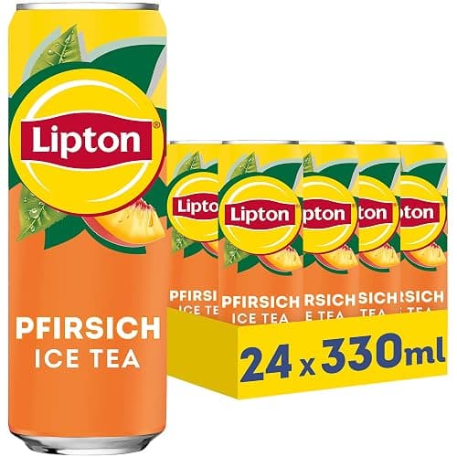 LIPTON ICE TEA Peach, Ice Tea mit Pfirsich Geschmack, Einweg (24 x 0.33 L) (Verpackungsdesign kann abweichen) - Image 1