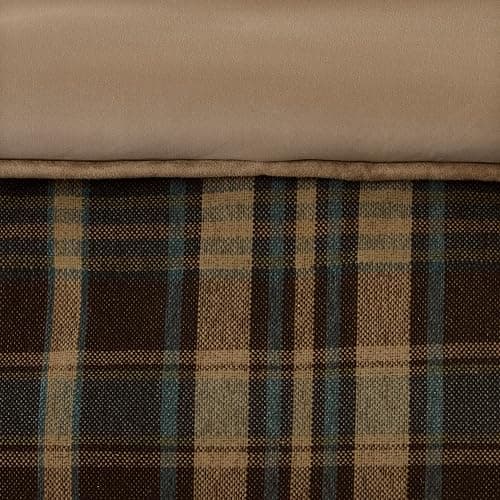 Woolrich Rustic Lodge Cabin Comforter Set - All Season Down Alternative Warm Bedding Layer and Matching Shams, Oversized Queen, Hadley Plaid, Multi thumbnail 6