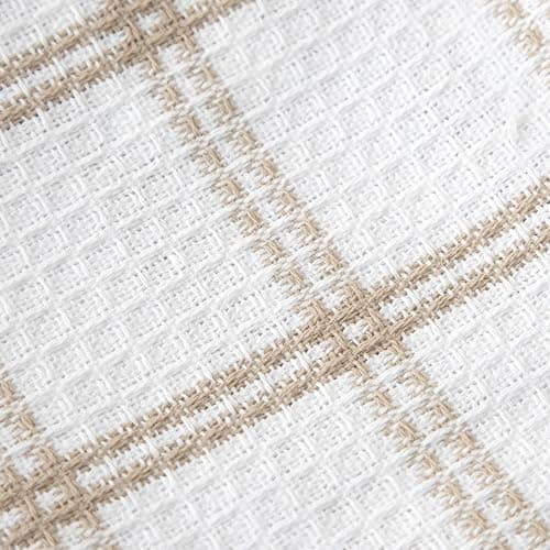 T-FAL Premium Waffle Dish Cloths: Highly Absorbent, Super Soft Long Lasting - 100% Cotton, 12"x13" Flat Waffle Dish Towel for Cleaning & Drying Dishes, (4-Pack), Sand thumbnail 3