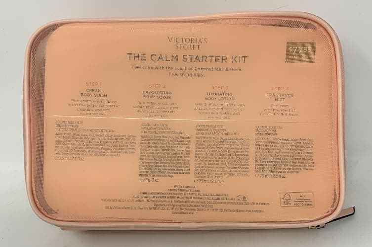 Victoria's Secret Coconut Milk & Rose Travel Set: Body Wash, Scrub, Lotion, Mist thumbnail 3