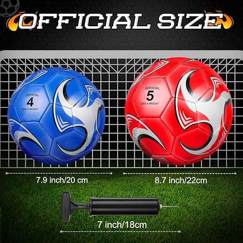 Supervitae 12 Pack Soccer Balls for Teen Adult Bulk Deflated Soccer Balls with Pump Outdoor and Indoor Training Practice Football for Back to School Sports Game Birthday Gift Party thumbnail 2