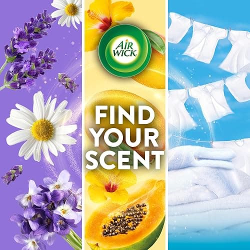 Air Wick Plug In Scented Oil Starter Kit, 2 Warmers + 6 Refills, Vanilla & Pink Papaya, Essential Oils, Air Freshener thumbnail 5