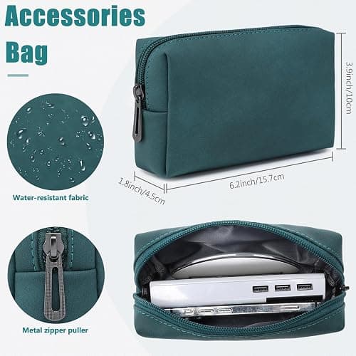 HYZUO 13.3-14 Inch Laptop Sleeve Case with Stand Feature for MacBook Pro 14 M4/M3/M2/M1 Pro/Max 2025-2021, MacBook Pro/Air 13.3, 13.5-13.8 Surface Laptop, HP Spectre X360 13/14, Dark Green thumbnail 5