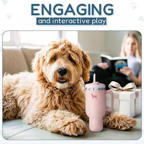 PUPROAR Pup Cup Dog Toy, Cute Birthday Gift for Girl Dogs, Plush Squeaky Puppy Present for Small, Medium & Large Breeds (Pink Peach Dust) thumbnail 5