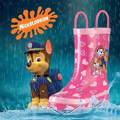 Nickelodeon Kids Girls' JoJo Siwa Character Printed Waterproof Easy-On Handles Rubber Rain Boots - Toddler/Little Kids thumbnail 5