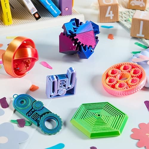 JOYIN 6PCS 3D Printed Fidget Toys, Spin Fractal Click Gear Fidget Toy, Metallic Color 3D Printed Fidget Toy for Favors ADHD, Autism, Kids&Adults, Party Favors, Desktop Deco Gift thumbnail 7
