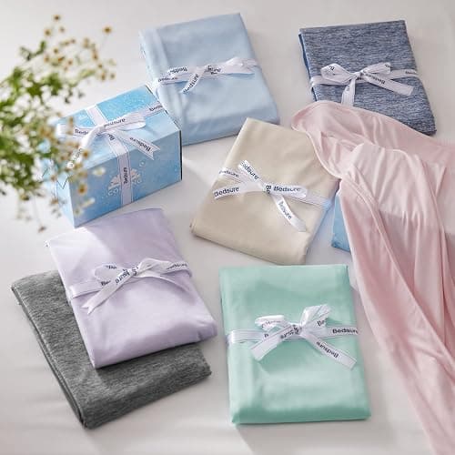 Bedsure Cooling Blanket for Hot Sleepers - Spring Summer Throw Blanket for Bed, Arc-Chill Lightweight Summer Bedding Gifts, Cool Thin Ice Cold Comfort Throws with Rayon Derived from Bamboo, 50x70 - 01- Dark Grey - Throw XL (50" x 70") thumbnail 10