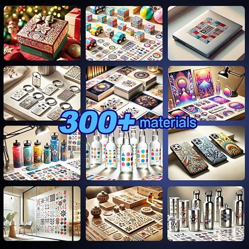 DXZ A3 UV DTF Printer with Laminator,Dual XP600 Print Heads, White Ink Stirring,All-in-One UV DTF Transfer Printer for Glass,Metal,Wood,Tumblers,Phone Cases thumbnail 7