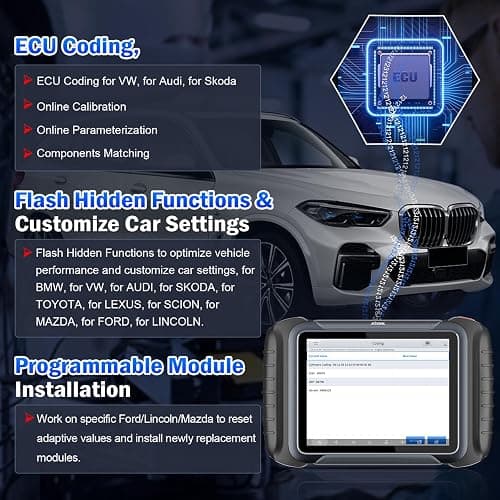 XTOOL D8S Bidirectional Scan Tool 2025 Upgraded Ver. of D8 Scanner, OBD2 Scanner Diagnostic Tool, Topology Mapping, ECU C0ding, 42+ Resets, FCA, CAN FD&DoIP, All System Scanner for Car, 3-Year Update thumbnail 6