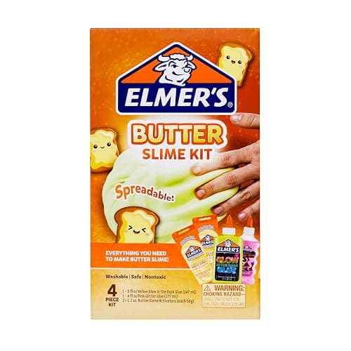Elmer’s Butter Slime Kit, Includes Glow in the Dark Glue, Glitter Glue, Slime Activator, 4 Count - Kids Activity, Creative, Fun Holiday Gift thumbnail 7