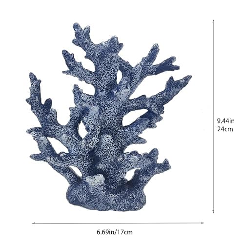 Etlemonde Beach Coastal Decor Coral Reef Home Decor Coral Statue Sculpture Home,Desk,Bathroom,Desktop Shelf Statue,Marine Themed Gifts thumbnail 3