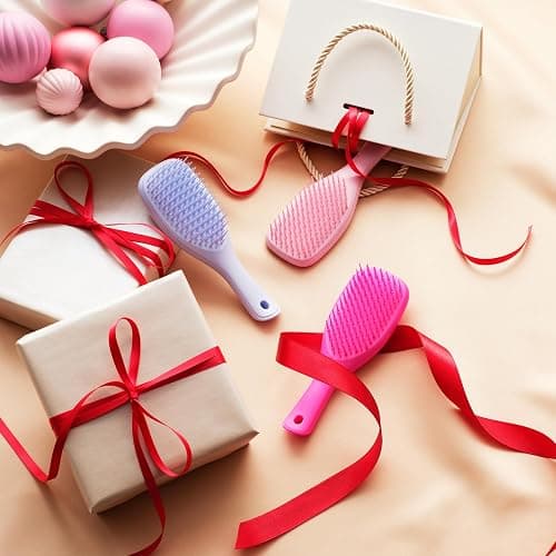 Tangle Teezer Mini Ultimate Detangler - For Wet & Dry Hair - Detangling Brush for All Hair Types - Perfect Brush For Kids & Travel - Millenial Pink thumbnail 6