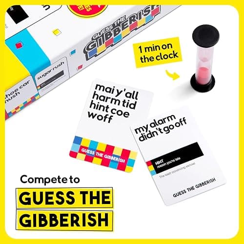 Guess The Gibberish Card Game for Families by Relatable, From The Creators of Incohereant, Fun Kids Games for Kids 12+ Includes 400 Cards & Sand Timer, Perfect Stocking Stuffers, & Christmas Games thumbnail 3