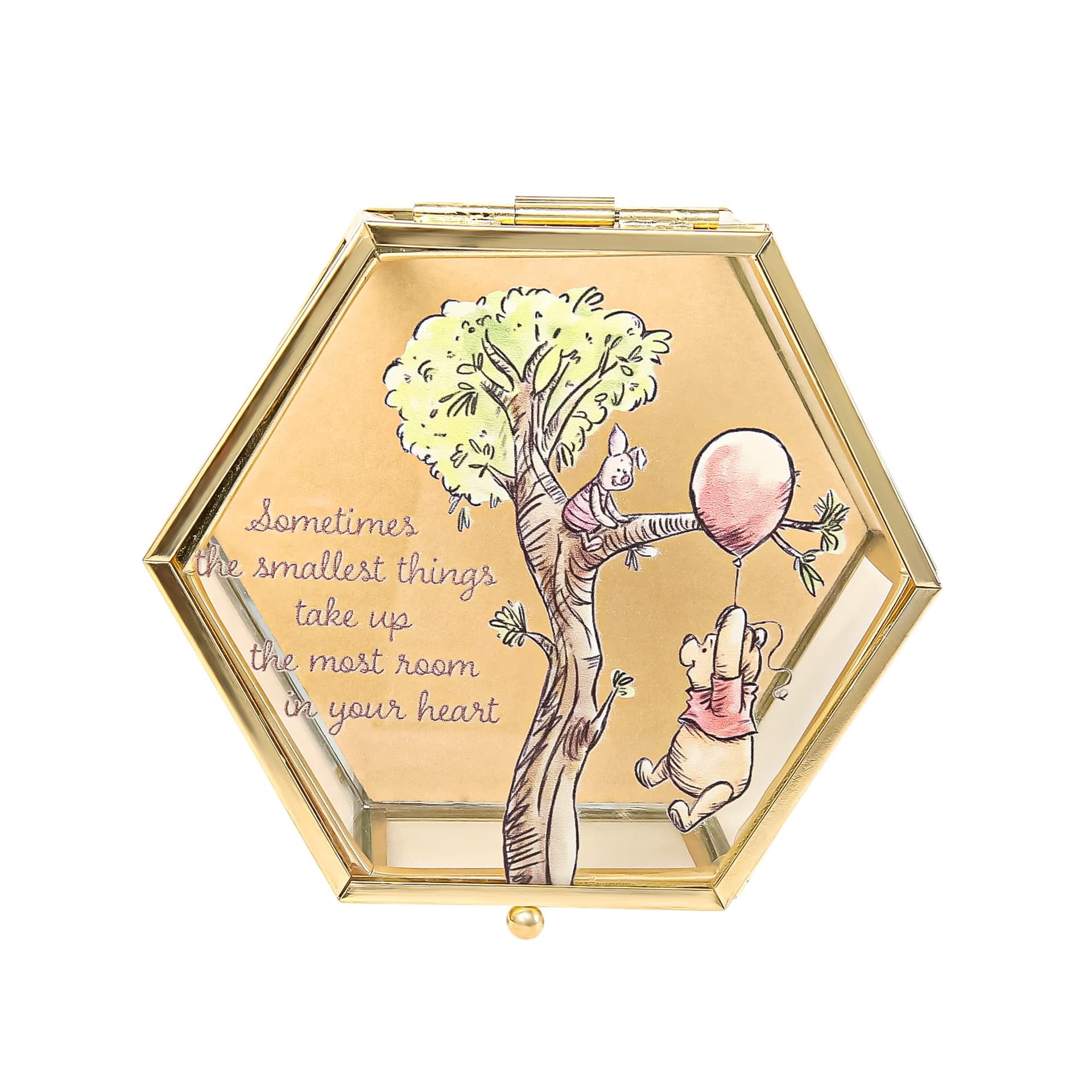 Disney Winnie the Pooh - Joyero de vidrio con dise o de Pooh y Piglet thumbnail 3